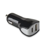 CCTYPECUSB - 17W USB-A/USB-C Car Charger
