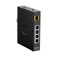 5 Port Unmanaged Switch with 4 x 10/100/1000BaseT(X) ports (4 PoE) and 1 x 100/1000BaseSFP ports Industrial