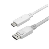Cable 3m USB-C a DP 4K Blanco