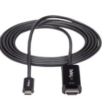 Cable 2m USB-C HDMI 4K Negro