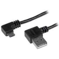 CABLE 1M MICRO USB ACODADO