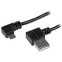 CABLE 2M MICRO USB ACODADO