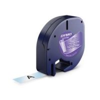 Cinta DYMO Plástico 12 mm. x 4 m. - Plástico negro/trans