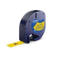Cinta DYMO Plástico 12 mm. x 4 m. - negro/amarillo