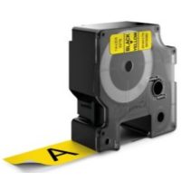 Cinta DYMO D1 24mmx7m - Negro/amarillo