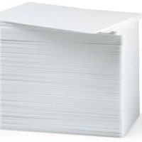 Tarjetas Zebra Card, PVC PREMIER, Color BLANCO, Grosor 30mil (0,76mm). 1 Caja de 500 unidades