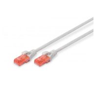 CAT 6, latiguillo U-UTP, PVC AWG 26/7, longitud 1 m, color gris