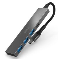 Hub USB-C de 4 Puertos: 3 puertos USB-A y 1 puerto USB-C