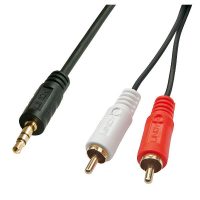 Cable de audio premium 2x Phono-3,5mm, 1m