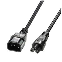 Cable de extensión de hoja de trébol IEC C14 a IEC C5 de 1 m