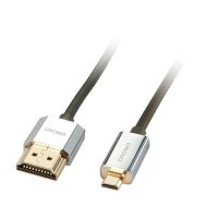 CROMO Cable delgado de HDMI a Micro HDMI de alta velocidad con Ethernet, 2 m