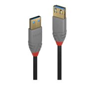 Cable de Extensión USB 3.2 Tipo A de 2m, 5Gbps, Línea Antracita