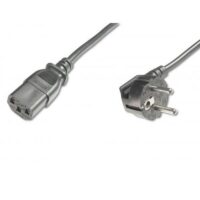 Cable de alimentación, CEE 7/7 (Typ-F) 90ø en ángulo - C13 M / F, 1.8m