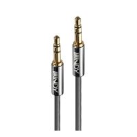 Cable de audio de 1 m y 3,5 mm, línea cromo