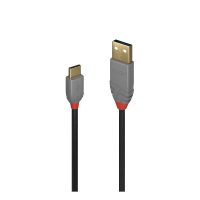 Cable USB 2.0 Tipo A a C de 2 m, Línea Antracita