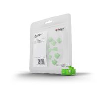 Bloqueadores de puertos RJ-45 (sin llave) - Paquete de 20, verde