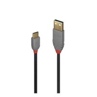 Cable USB 2.0 Tipo A a C de 1m, Línea Antracita