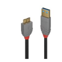 Cable USB 3.2 Tipo A a Micro-B de 1 m, 5 Gbps, Línea Antracita