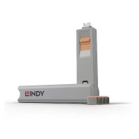 Llave bloqueadora de puerto USB tipo C - Paquete de 4 bloqueadores, naranja