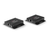 Extensor HDMI 4K30 e IR por Cat.6, PoC y salida en bucle