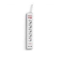 Salicru SPS SAFE 5+ Regleta 5 enchufes con protección eléctrica + 2xUSB para carga de móviles, tablet, etc.