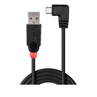 Cable USB 2.0 tipo A a Micro-B de 1 m, ángulo recto de 90 grados