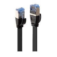 Cable de red plano U/FTP Cat.6A de 5 m, negro