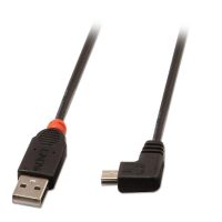 Cable USB 2.0 tipo A a Mini-B de 2 m, ángulo recto de 90 grados