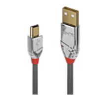 Cable USB 3.2 Tipo A a Micro-B de 0,5 m, 5 Gbps, Cromo Line