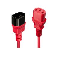 Cable de extensión IEC, rojo, 0,5 m