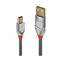 Cable USB 2.0 tipo A a Mini-B de 1 m, Cromo Line