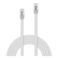 Cable de red plano U/UTP Cat.6 de 2 m, blanco