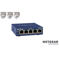 Prosafe Switch 5 puertos autosensing 10/100/1000 Base-T, Alimentador externo