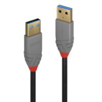 Cable USB 3.2 Tipo A de 5m, 5Gbps, Línea Antracita