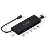 Dock USB-C 8 en 1 HDMI 4K, 3 USB 3.0, HDMI, SD, Ethernet, PD