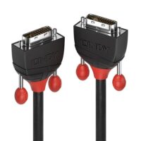 Cable de enlace único DVI-D de 2 m, línea negra