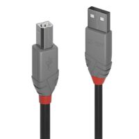 Cable USB 2.0 tipo A a B de 1 m, línea Anthra