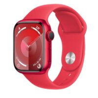 Series 9 GPS + CELLULAR 45MM (PRODUCT)RED ALUMINIUM CASE WITH (PRODUCT)RED SPORT BAND - S/M