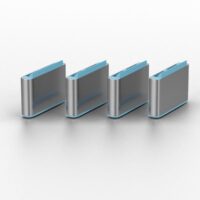 40466 - Bloqueadores de puertos USB tipo C (sin llave) - Paquete de 10, azul