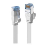 Cable de red plano U/FTP Cat.6A de 5 m, blanco