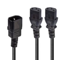 30039 Cable bifurcador IEC de 2 m IEC C14 a 2 x IEC C13