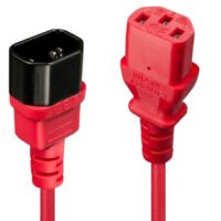 30477 - Cable de extensión IEC, rojo, 1 m