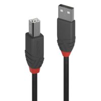 Cable USB 2.0 Tipo A a B de 5 m, Línea Antracita