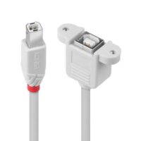 31801 - Extensión de cable USB 2.0 tipo B/B, gris claro, 1m