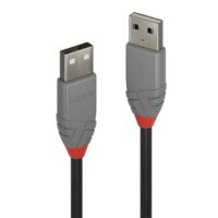 36690 - Cable USB 2.0 tipo A a A de 0,2 m, línea antracita