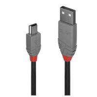 36720 - Cable USB 2.0 Tipo A a Mini-B de 0,2 m, Línea Antracita