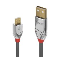 36653 - Cable USB 2.0 Tipo A a Micro-B de 3 m, Cromo Line