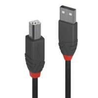 Cable USB 2.0 Tipo A a B de 0,2 m, Línea Antracita