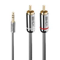 35333 - Cable de audio phono de 1 m y 3,5 mm, línea Cromo
