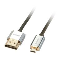 41680 - CROMO Cable delgado de HDMI a Micro HDMI de alta velocidad con Ethernet, 0,5 m